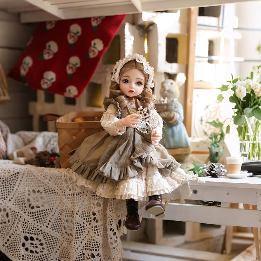 ハンドメイド人形 Amazon | Cloveray 1/4 可愛い ビニール BJDドール 45cm 球体